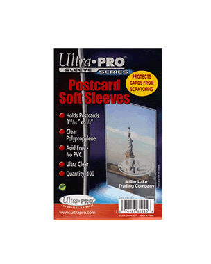 Ultra Pro Postcard Soft Sleeves - Vintage Size