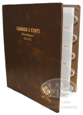 Unimaster Coin Album Canada 5 Cents Dated 1858-1921 - #154