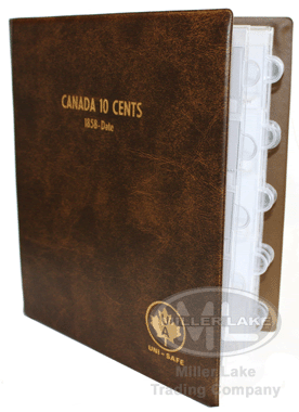 Unimaster Coin Album Canada 10 Cents Dated 1858-Date - #157
